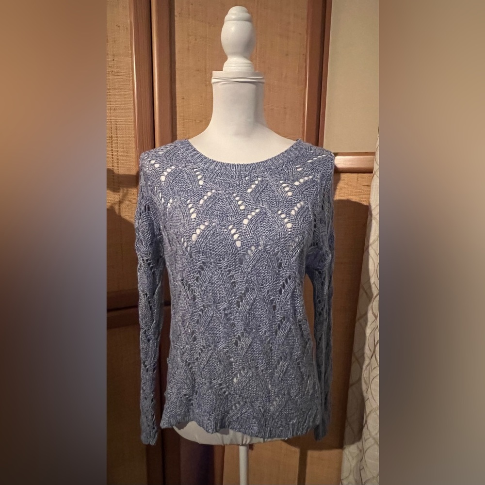 Pink Rose Knit Sweater Size M